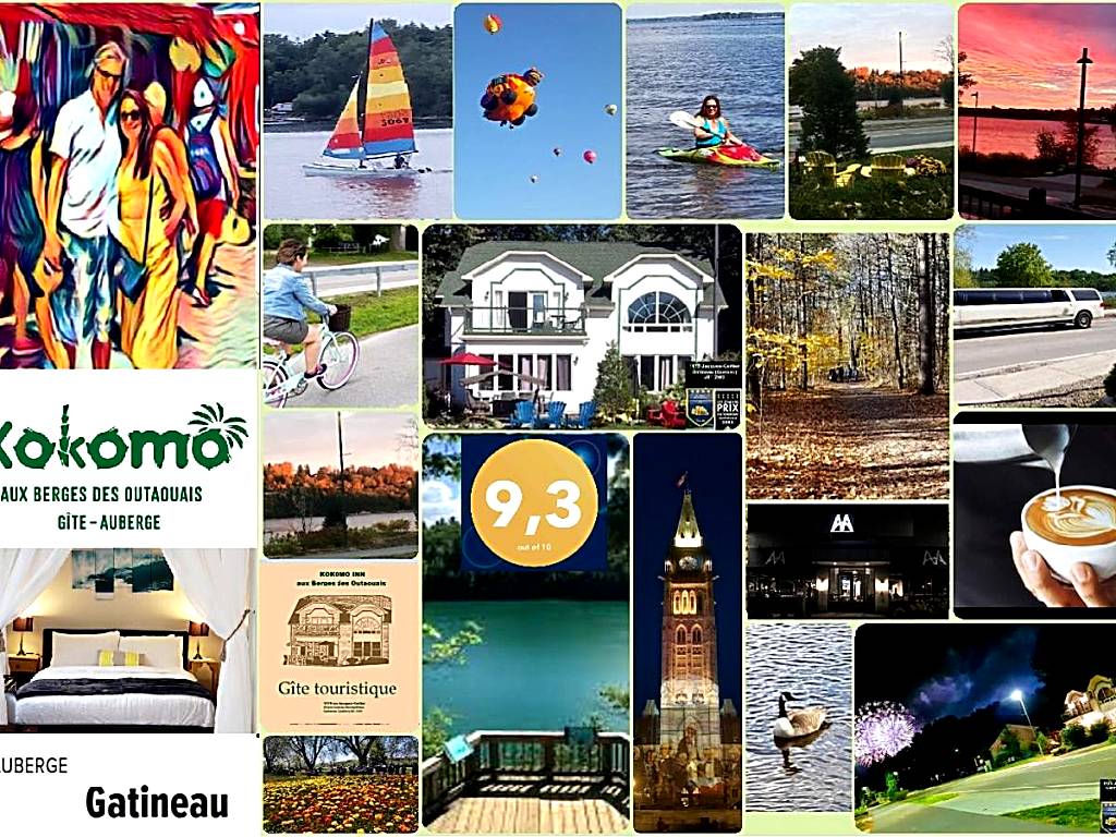 Kokomo INN Bed and Breakfast Ottawa-Gatineau's Only Tropical Riverfront B&B on the National Capital Cycling Pathway Route Verte #1 - for Adults Only - Chambre d'hôtes tropical aux berges des Outaouais BnB #17542O